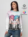 Женский свитшот / Re:Zero, Рам и Рем