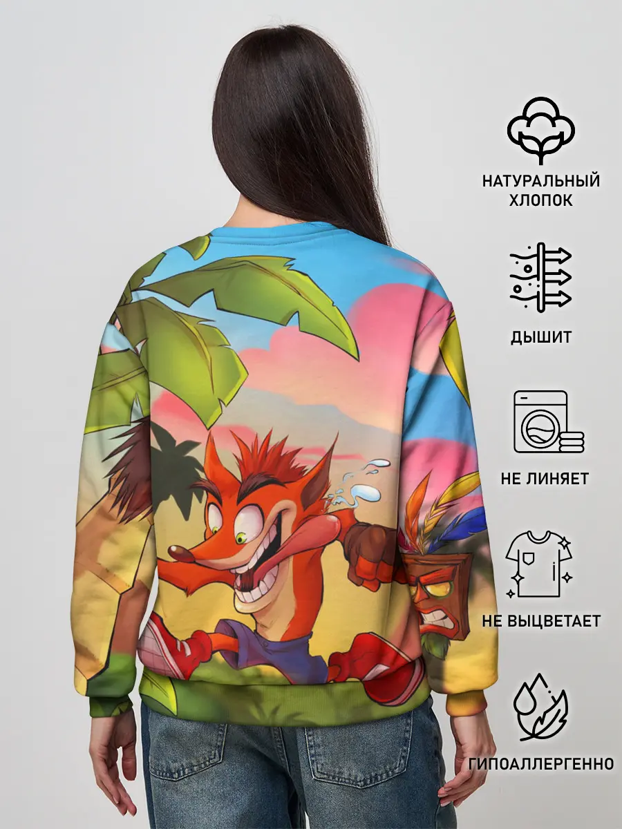 Женский свитшот / Crash Bandicoot