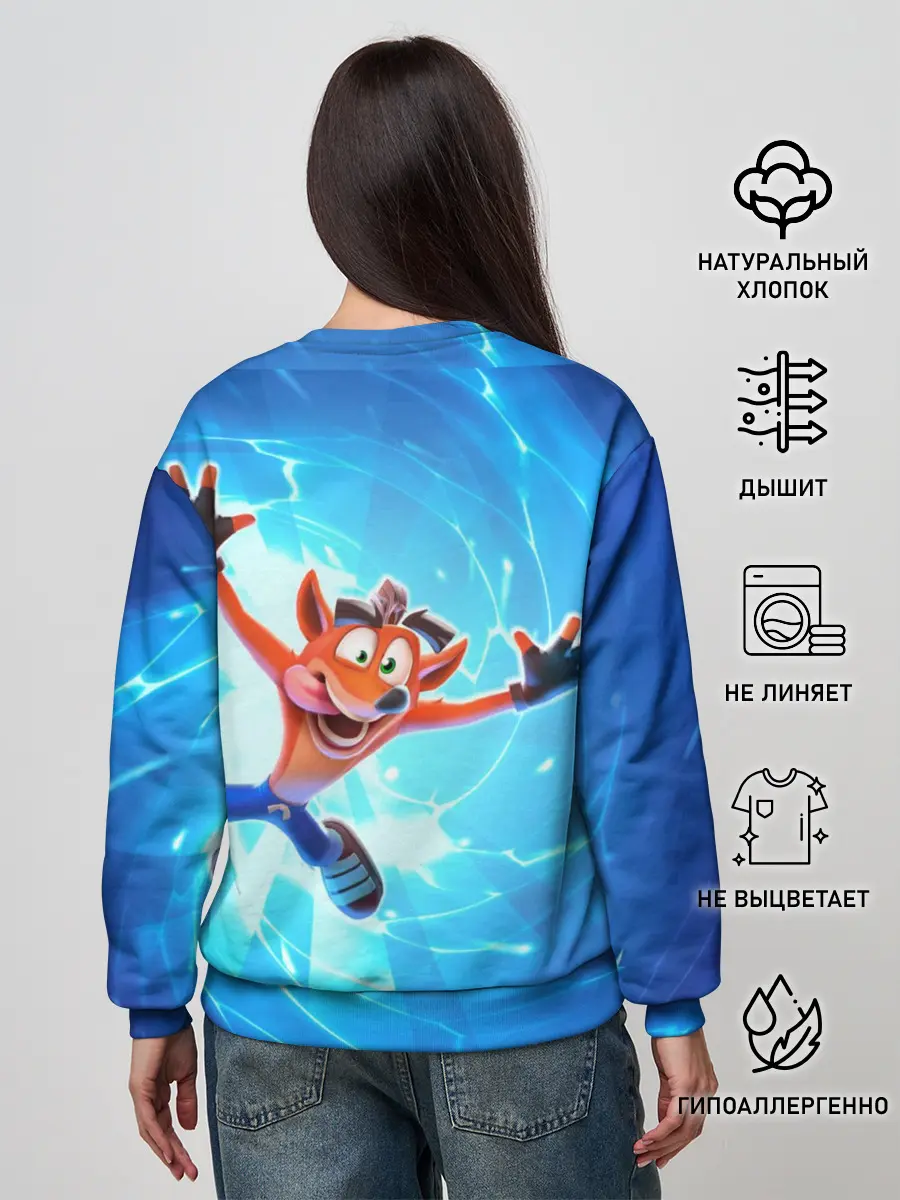 Женский свитшот / Crash Bandicoot