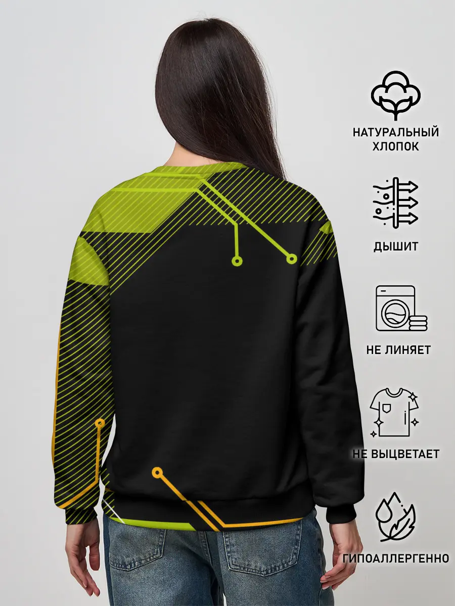 Женский свитшот / CYBERPUNK 2077.