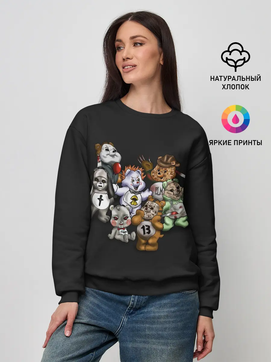 Женский свитшот / Страшные Мишки