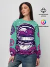Женский свитшот / Цветочный Астронавт