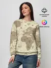 Женский свитшот / Карта мира