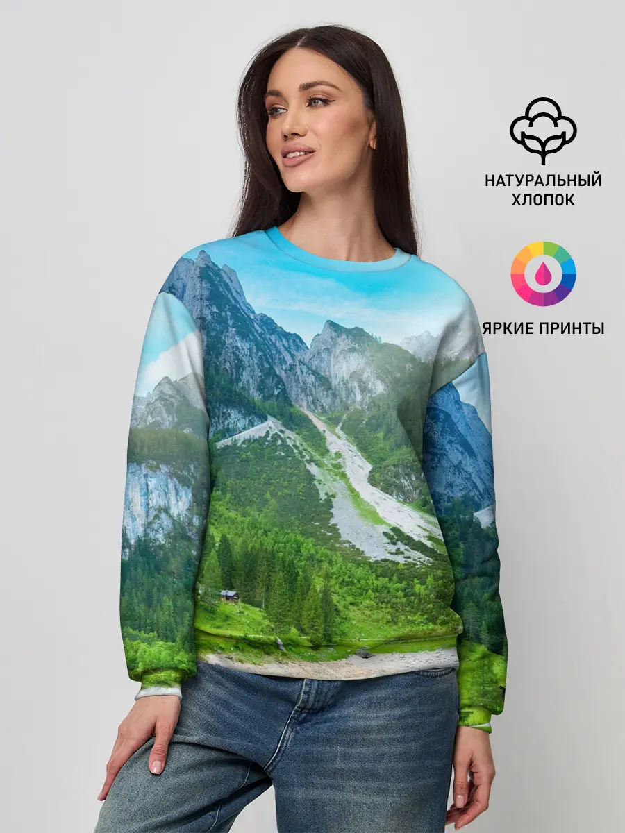 Женский свитшот / Альпийские горы