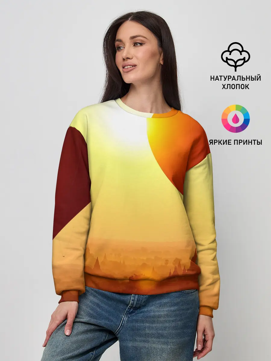 Женский свитшот / Город в пустыне