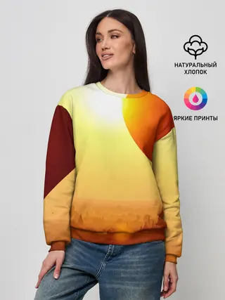 Женский свитшот / Город в пустыне