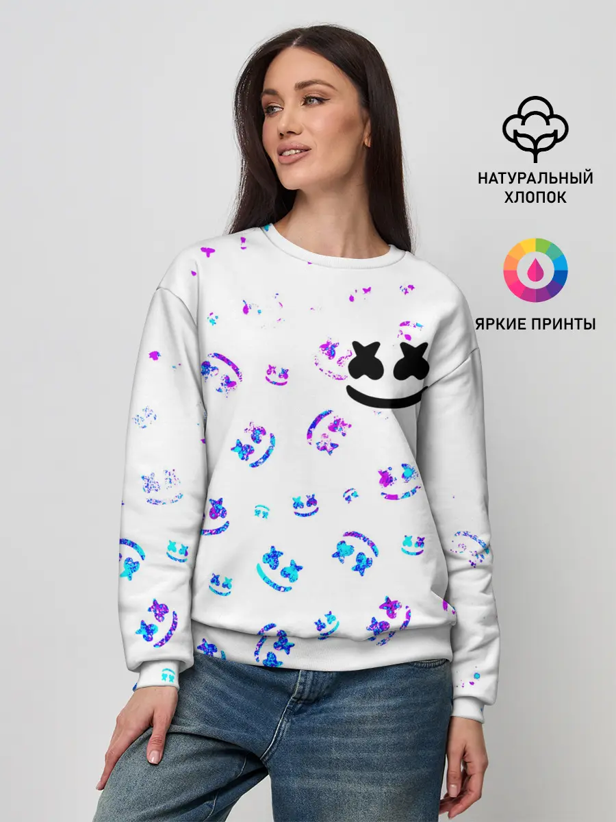 Женский свитшот / MARSHMELLO / МАРШМЕЛЛОУ