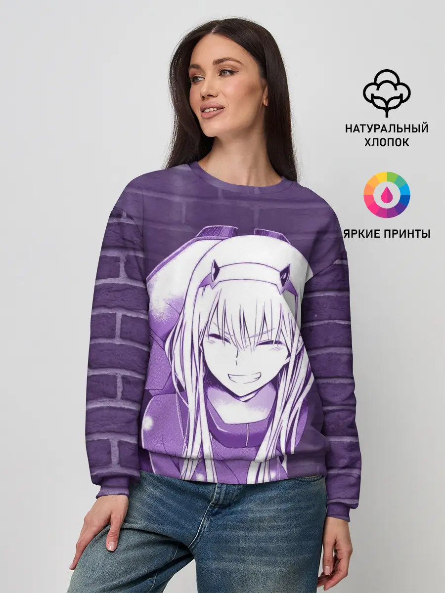 Женский свитшот / Zero Two brickwall