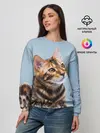 Женский свитшот / Бенгальский кот