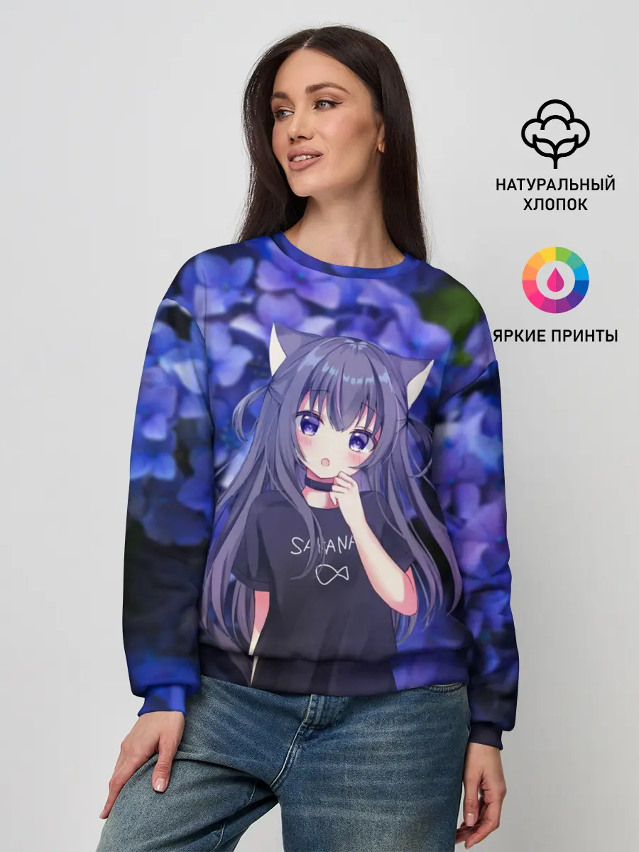 Женский свитшот / Неко