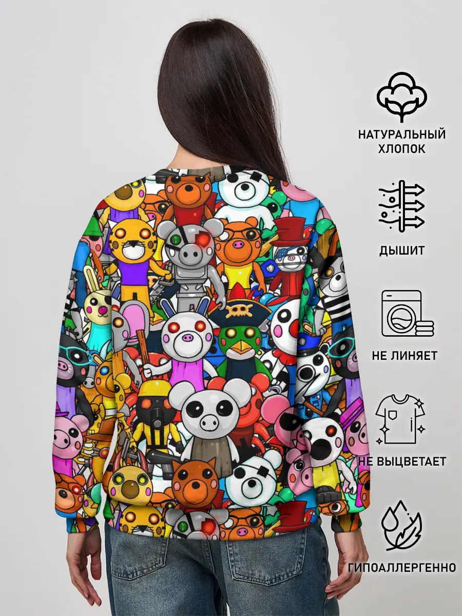 Женский свитшот / ROBLOX PIGGY