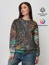 Женский свитшот / Palm glitch art