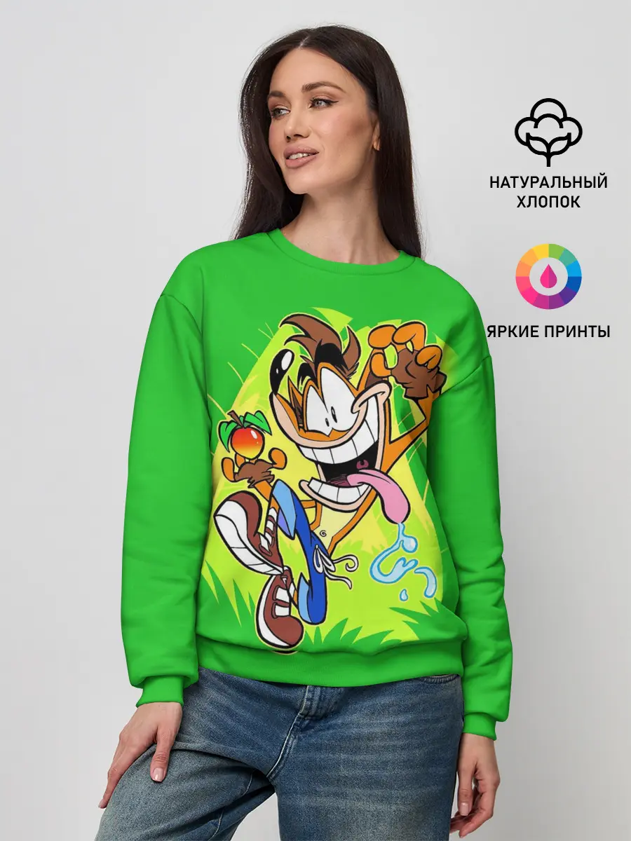 Женский свитшот / CRASH BANDICOOT