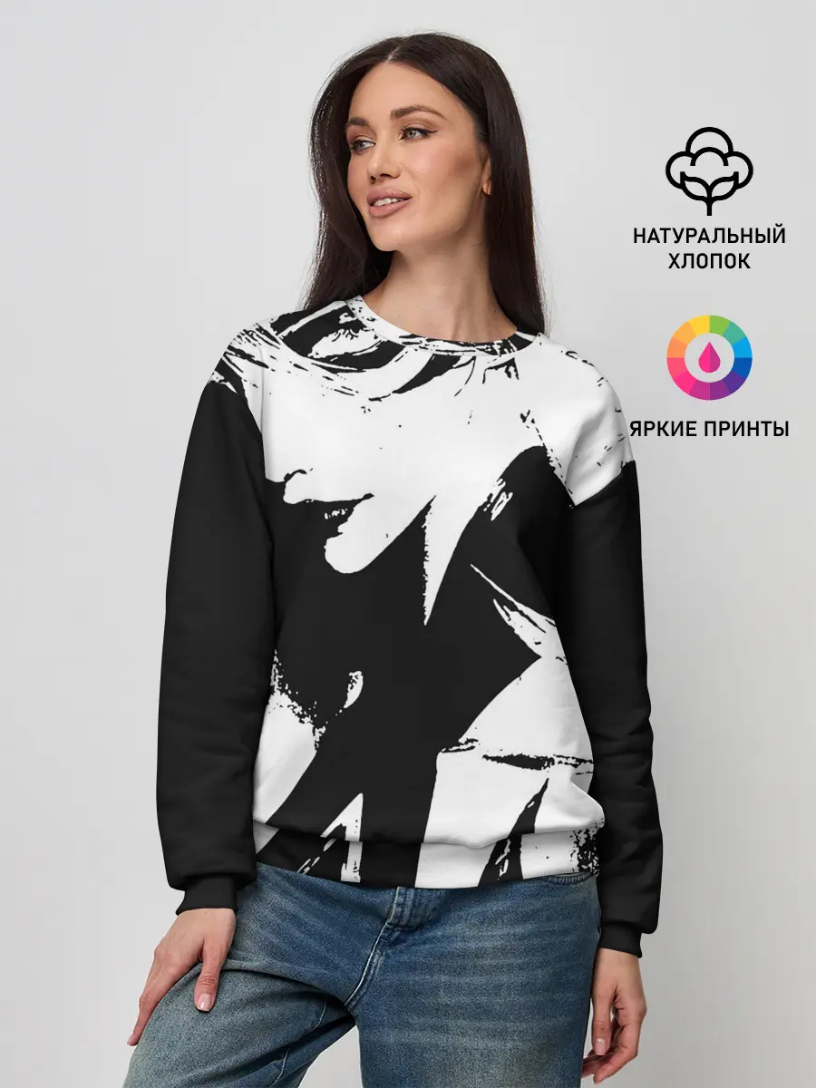 Женский свитшот / Темная космическая Люкс