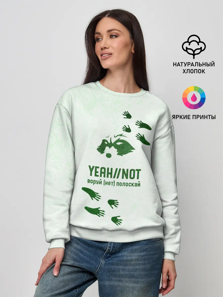 Женский свитшот / Енот