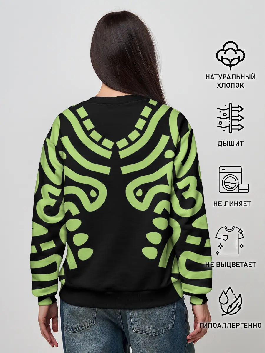 Женский свитшот / узор тату