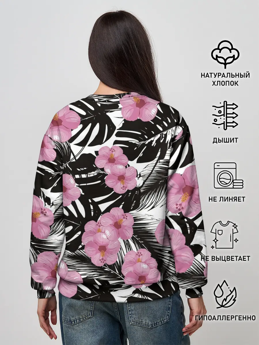 Женский свитшот / Тропический Стиль