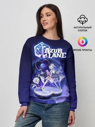 Женский свитшот / аниме Лазурный путь