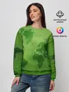 Женский свитшот / Карта мира