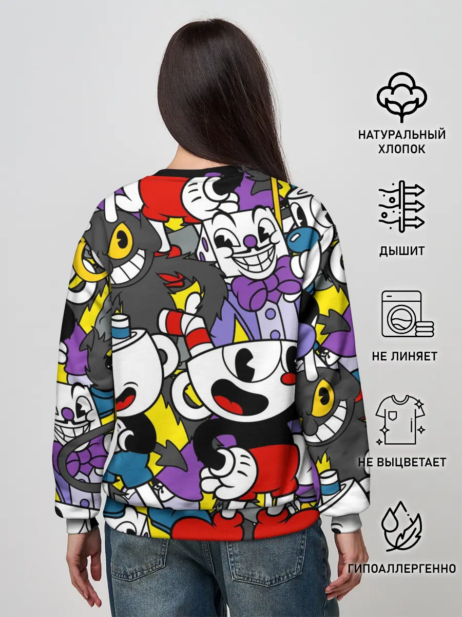 Женский свитшот / Cuphead