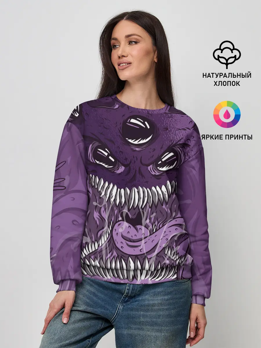 Женский свитшот / Инопланетное чудовище