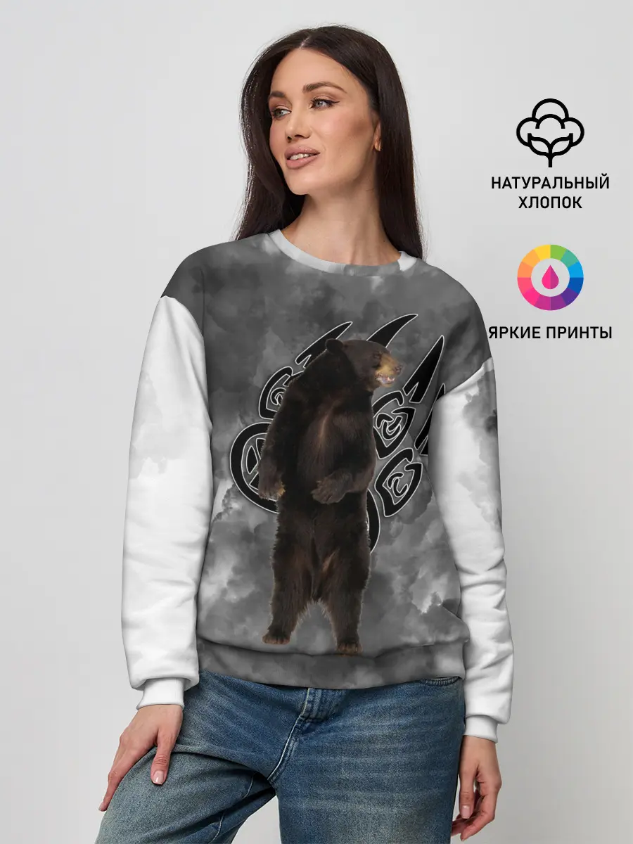 Женский свитшот / НЕ БУДИ ЛИХО / ВЕЛЕС