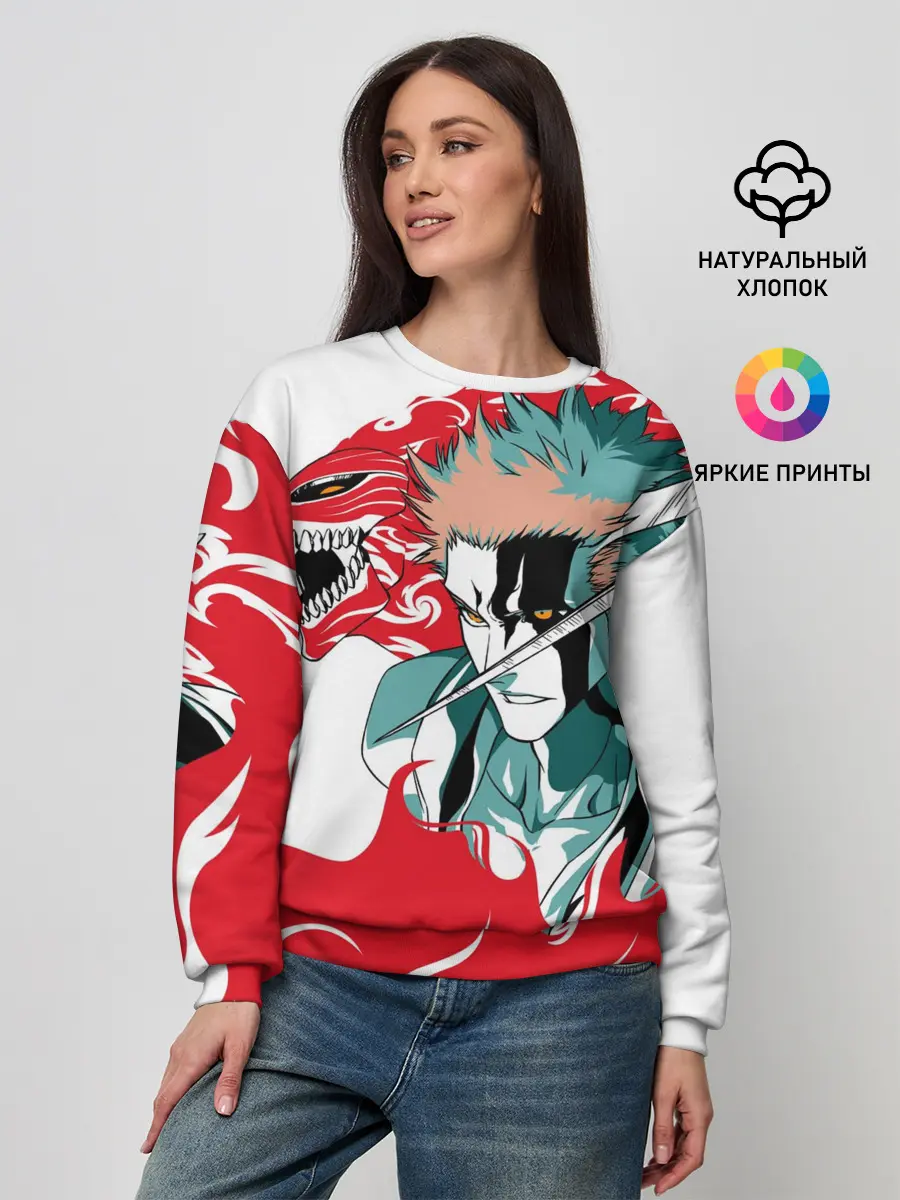 Женский свитшот / ИЧИГО ДЕМОН | BLEACH | БЛИЧ
