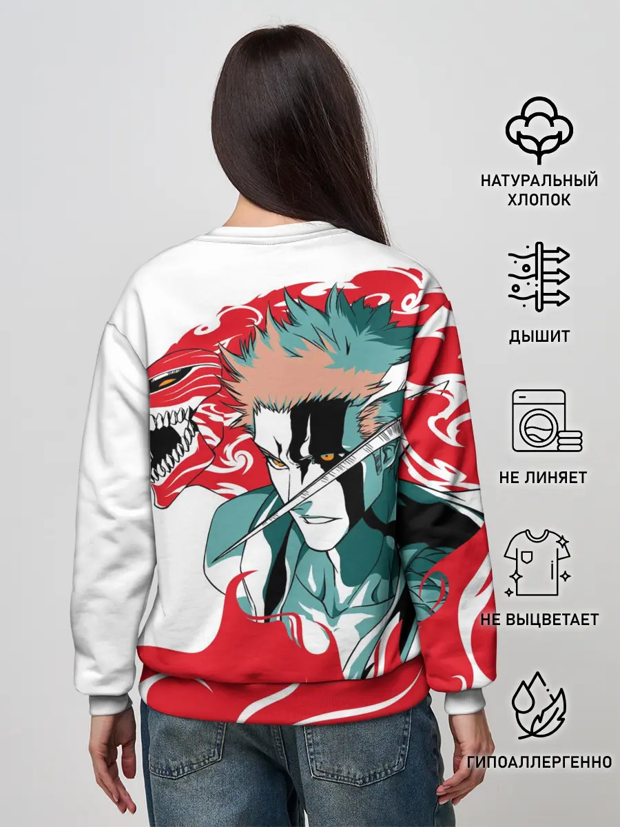 Женский свитшот / ИЧИГО ДЕМОН | BLEACH | БЛИЧ