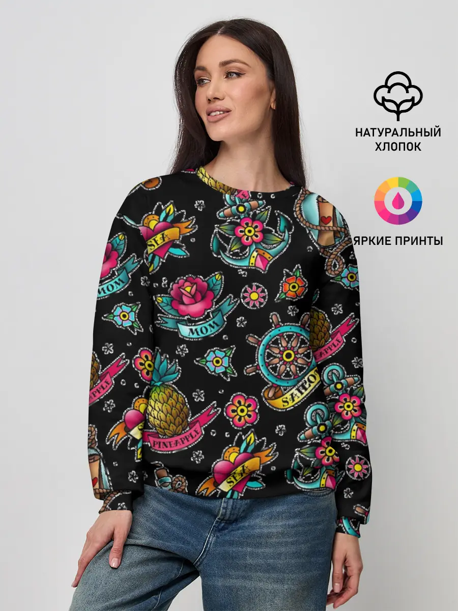 Женский свитшот / Old school Sailor