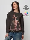 Женский свитшот / Siren Head Надпись