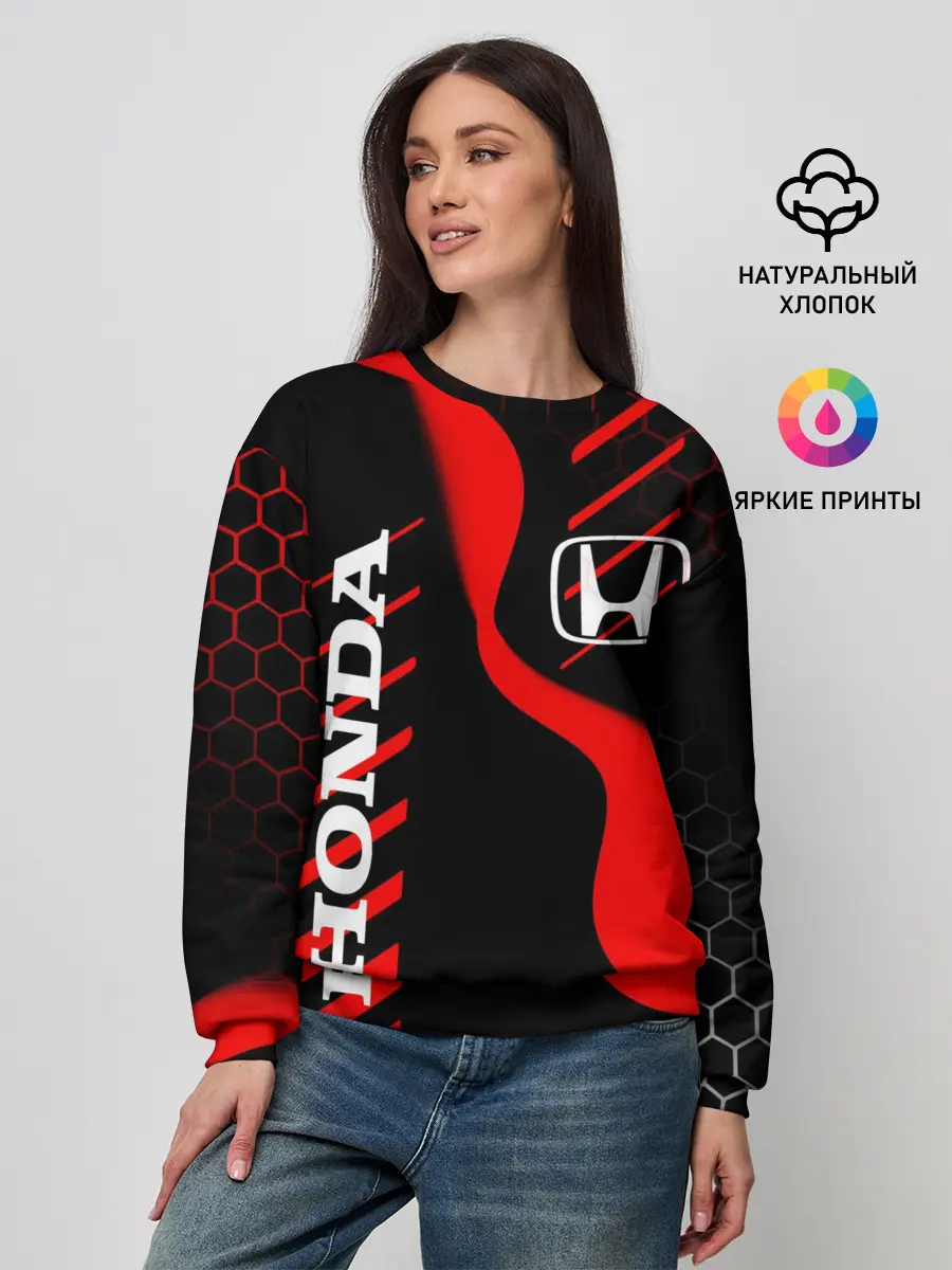 Женский свитшот / HONDA / ХОНДА / СПОРТ