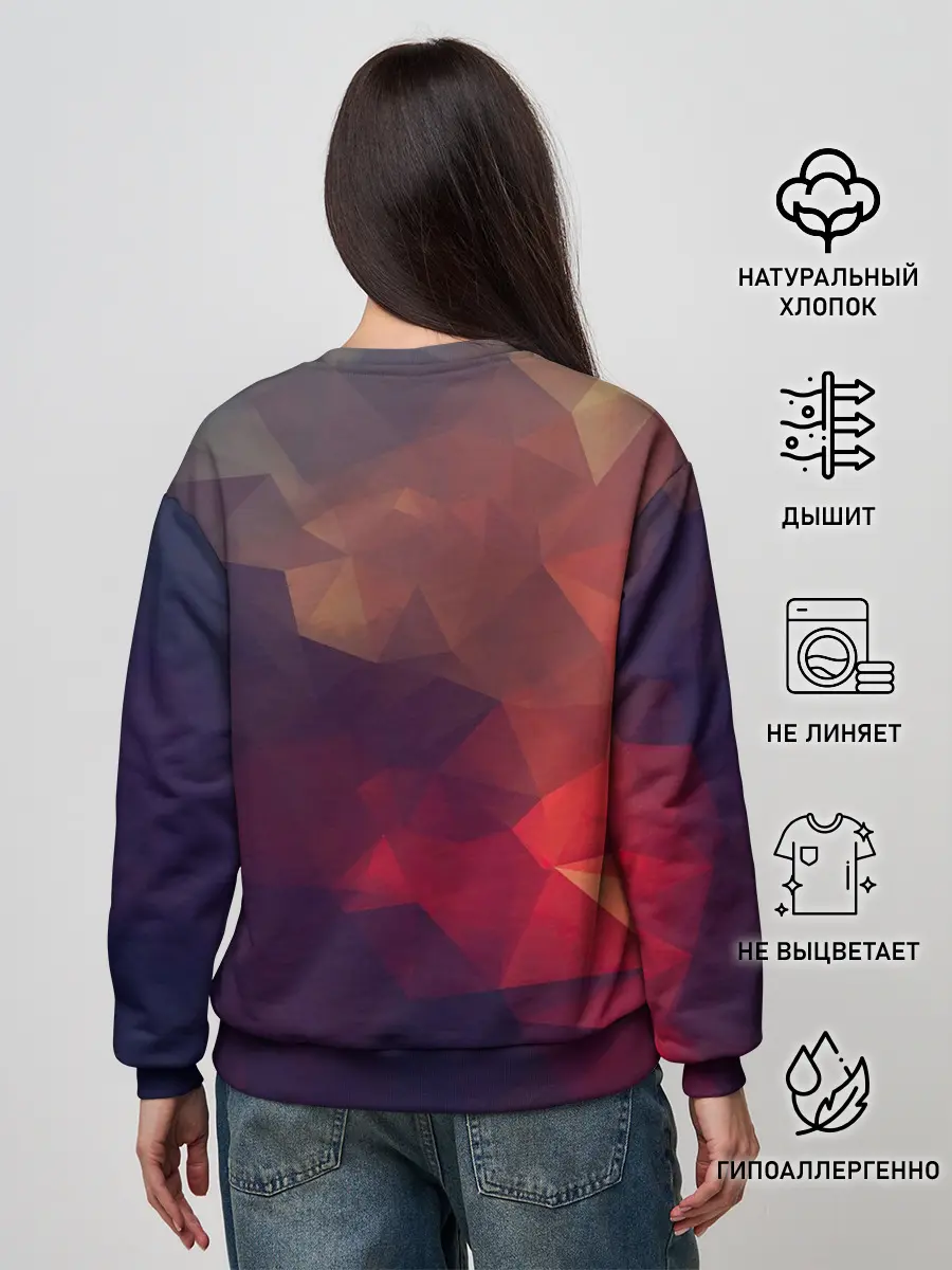 Женский свитшот / Лавовый вектор