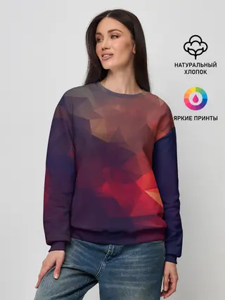 Женский свитшот / Лавовый вектор
