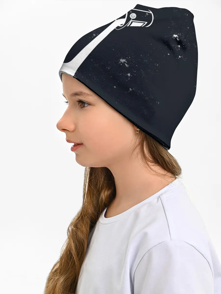 Детская шапка / Черно-белый