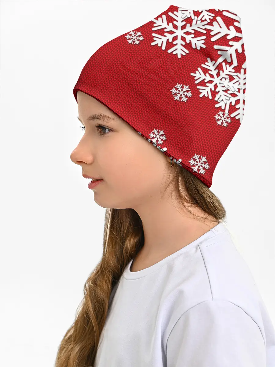 Детская шапка / Снежинки