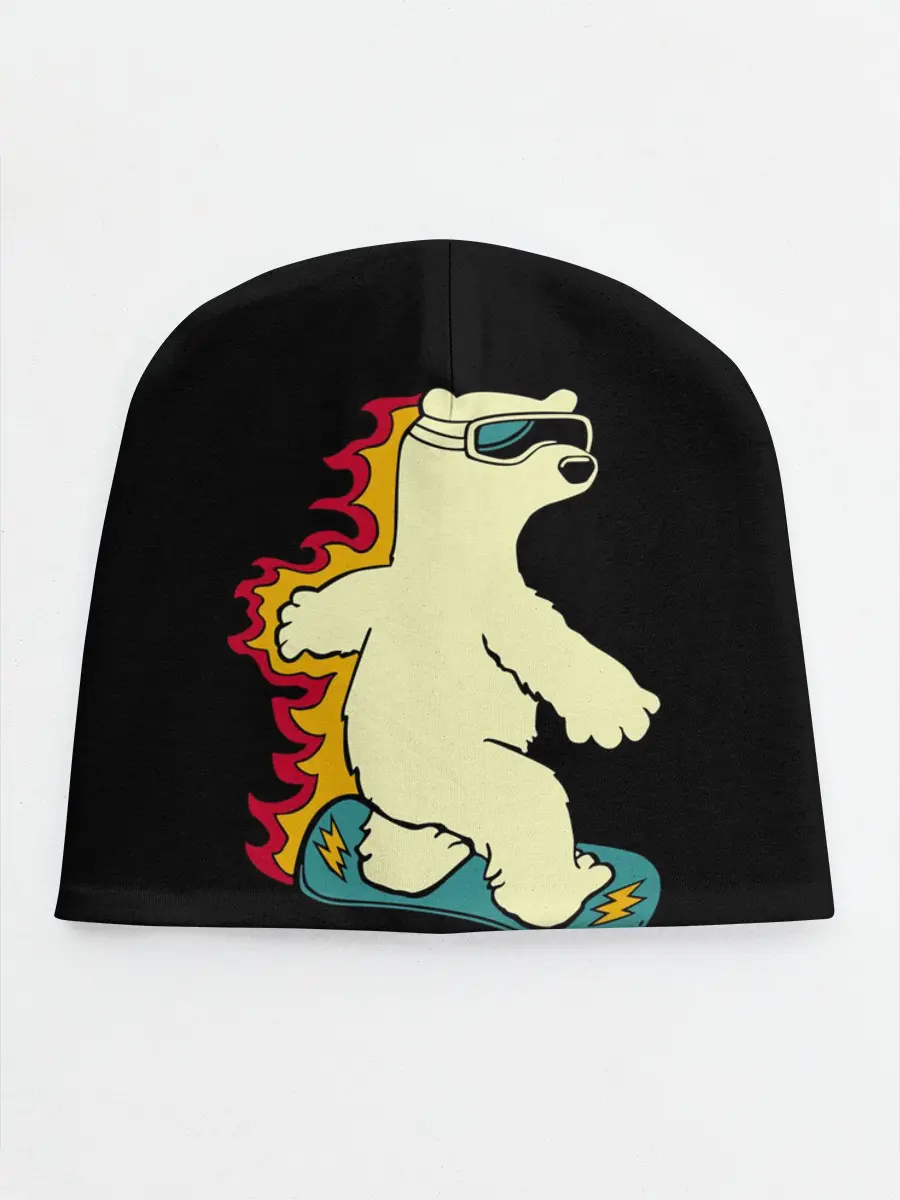 Детская шапка / Мишка на борде