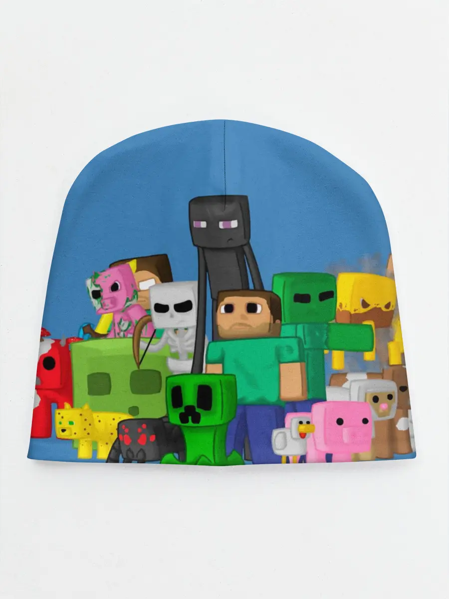 Детская шапка / Майнкрафт