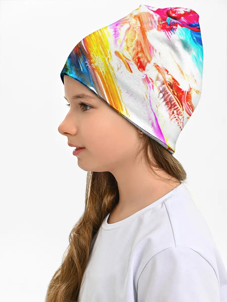 Детская шапка / Абстракция красок