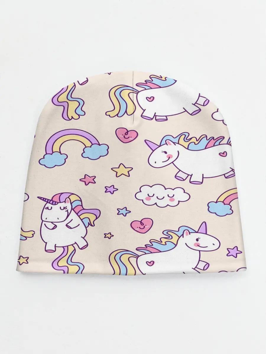Детская шапка / Радужные Единорожки