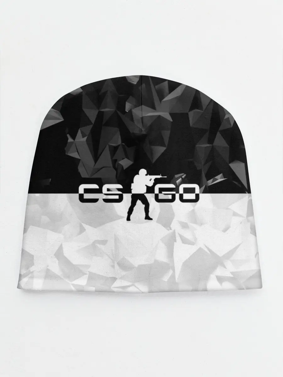 Детская шапка / CS GO BLACK WHITE GEOMETRY