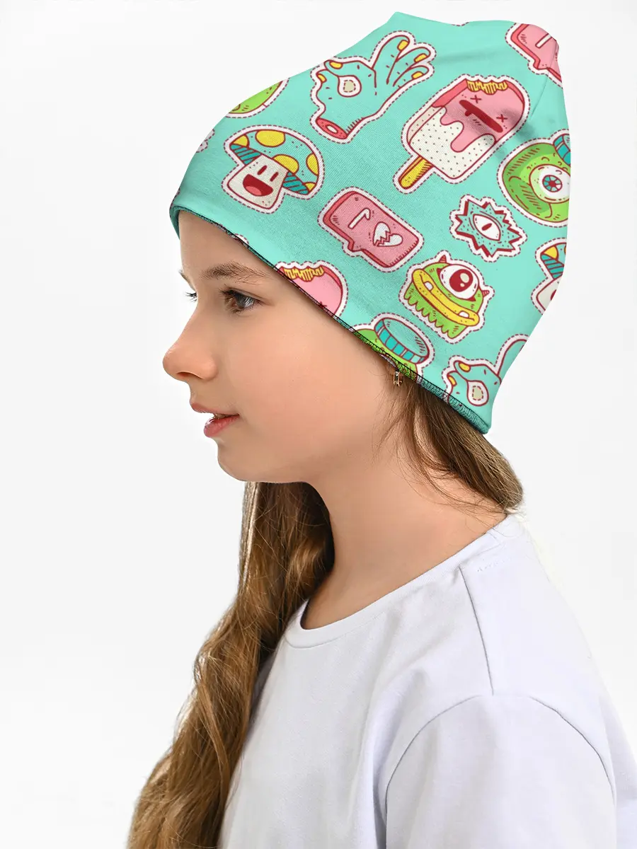 Детская шапка / Яркие монстрики