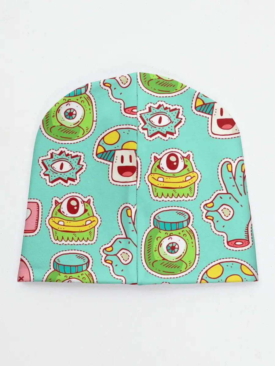 Детская шапка / Яркие монстрики