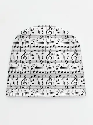 Детская шапка / Нотный стан