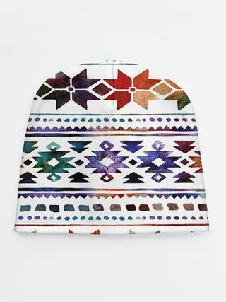 Детская шапка / Снежинки акварель