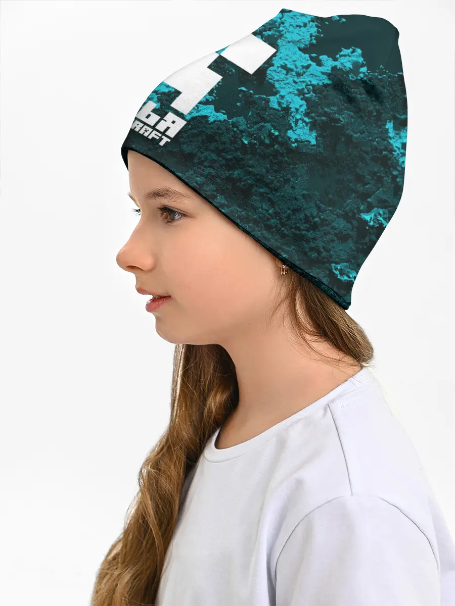 Детская шапка / Илья в стиле Minecraft