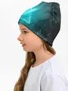 Детская шапка / Neon light blue