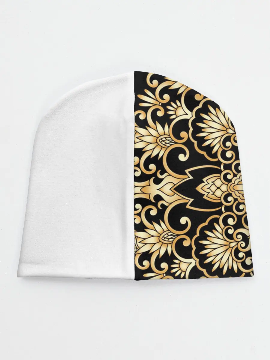 Детская шапка / Белое на черном