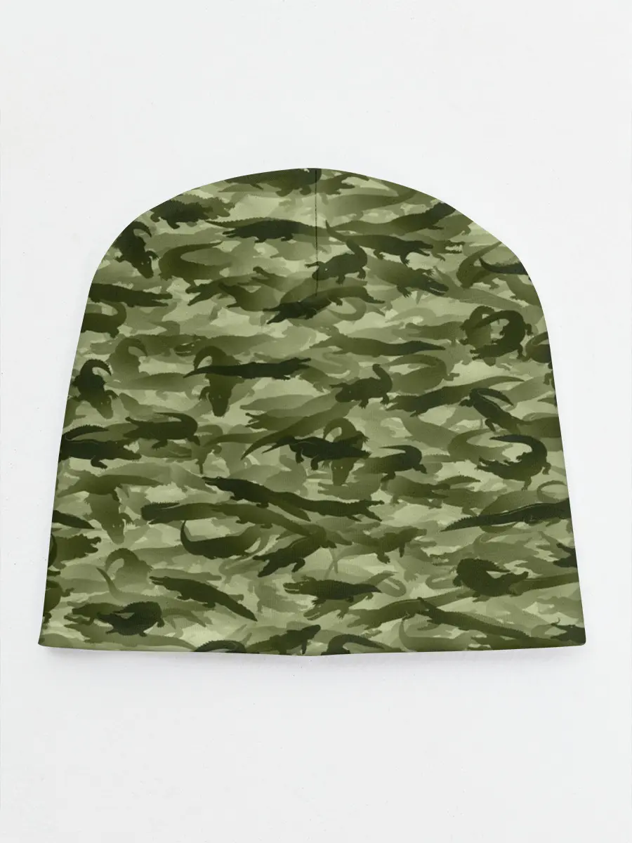 Детская шапка / Камуфляж с крокодилами