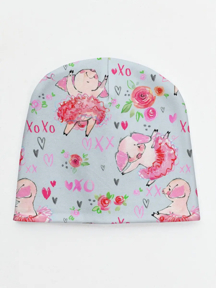 Детская шапка / Свинки-балеринки