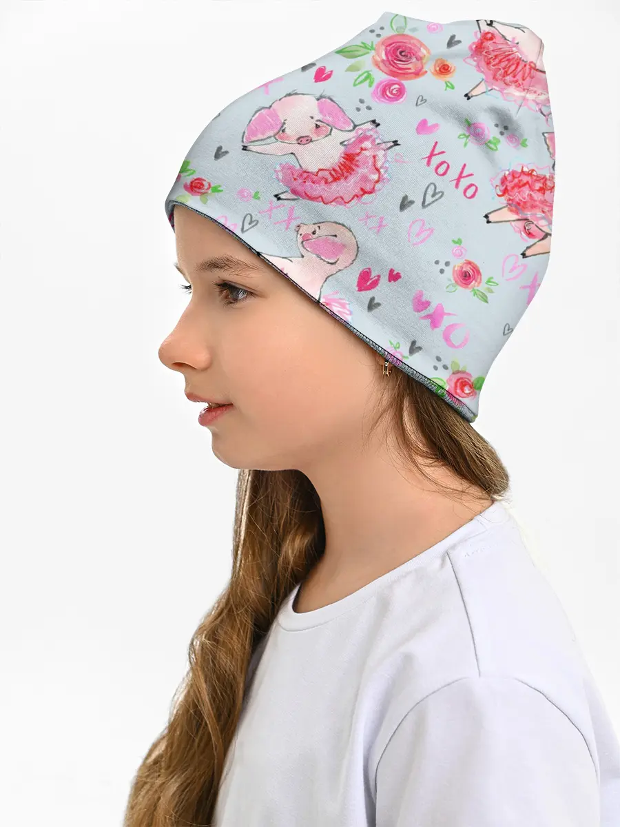 Детская шапка / Свинки-балеринки